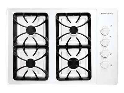 White 30x22 Gas Cooktop with 4 Burners D3273