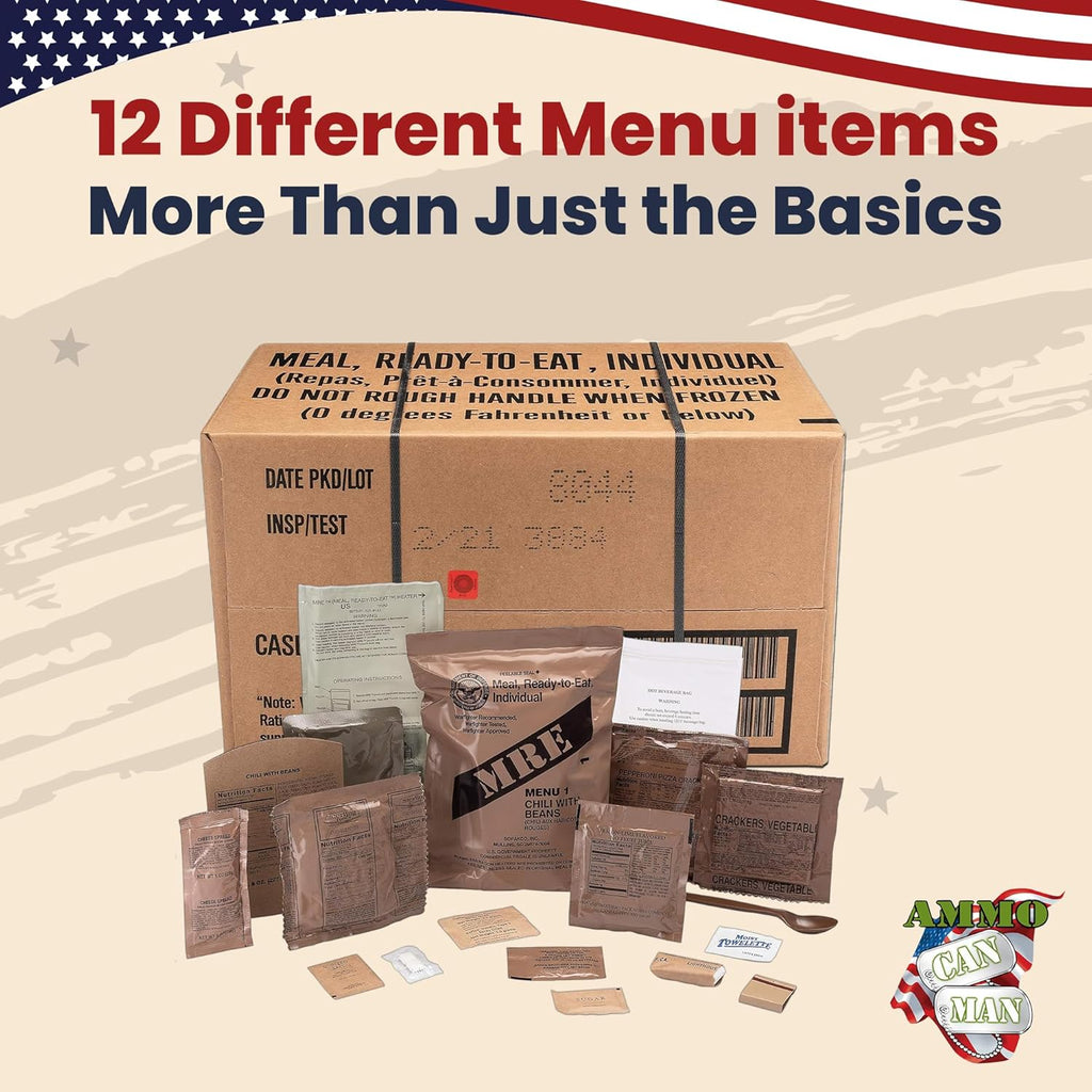 12ct US Military Surplus MRE Meals Ready to Eat V285245