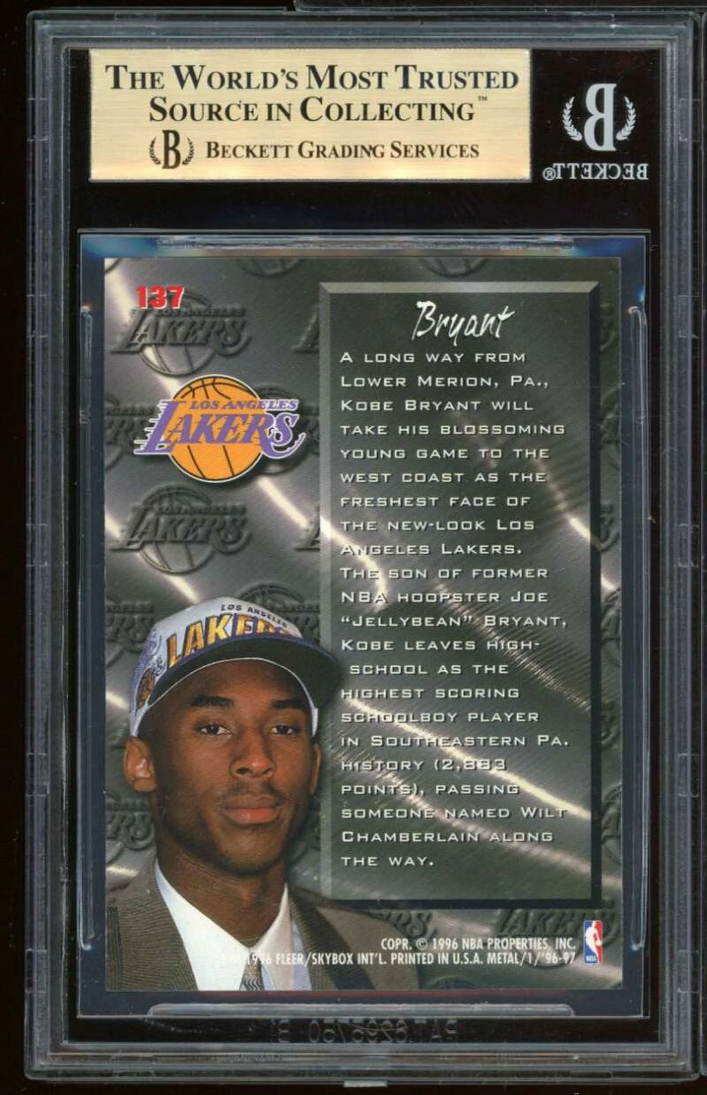 1996-97 Metal #137 BGS 9.5 Rookie Card U366939