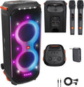 800W Wireless Bluetooth Splashproof Party Speaker with Lights H21237