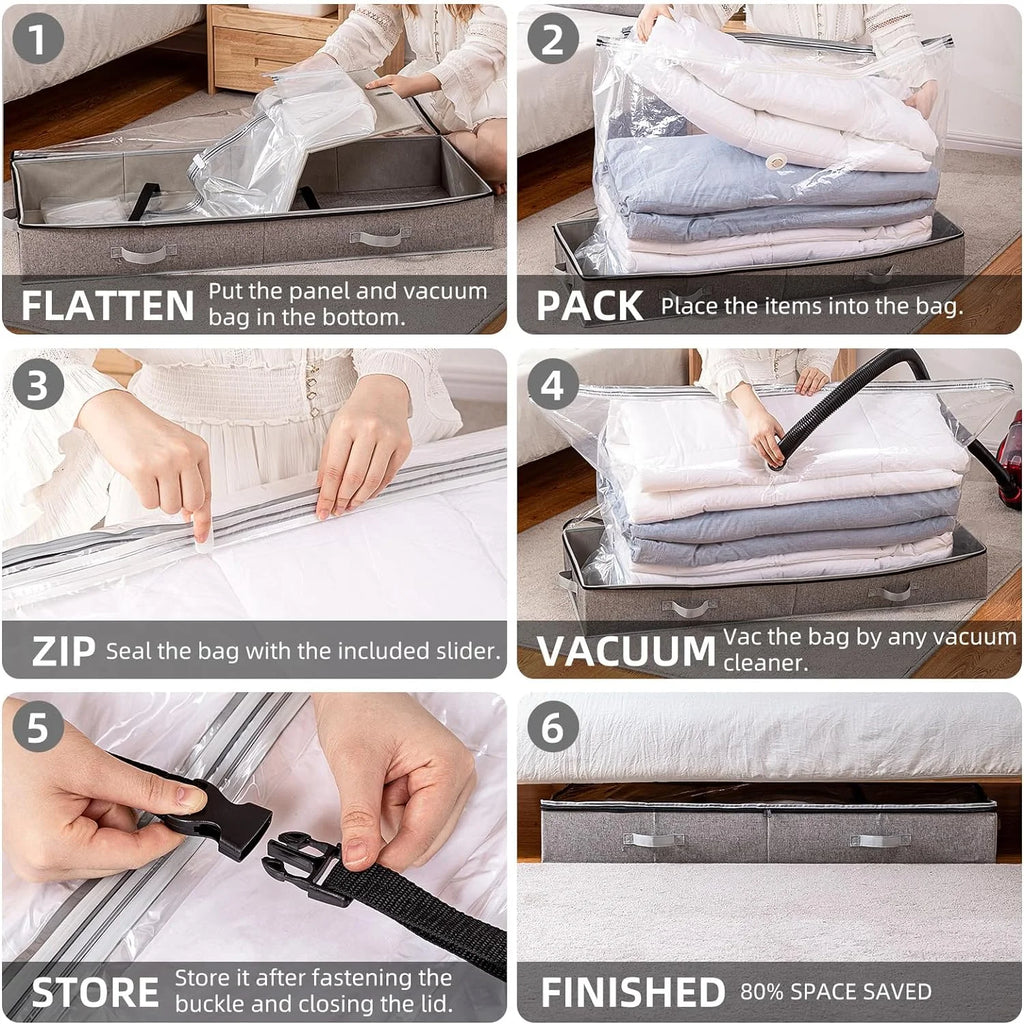 Large Capacity Vacuum Storage Bags, 41 x 17.7 x 6 G907098