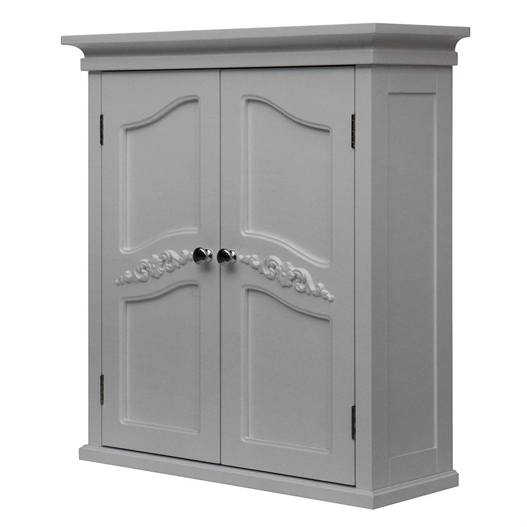White 2 Door Bathroom Wall Cabinet Q202