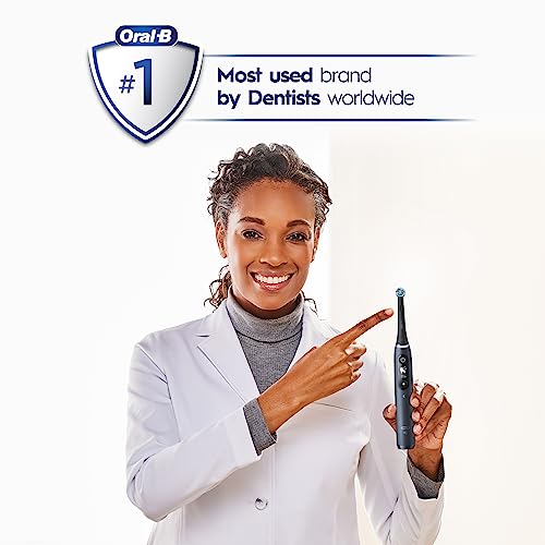 Black Rechargeable Electric Toothbrush with 5 Cleaning Settings, 2 Replacement Heads, Travel Case N89516