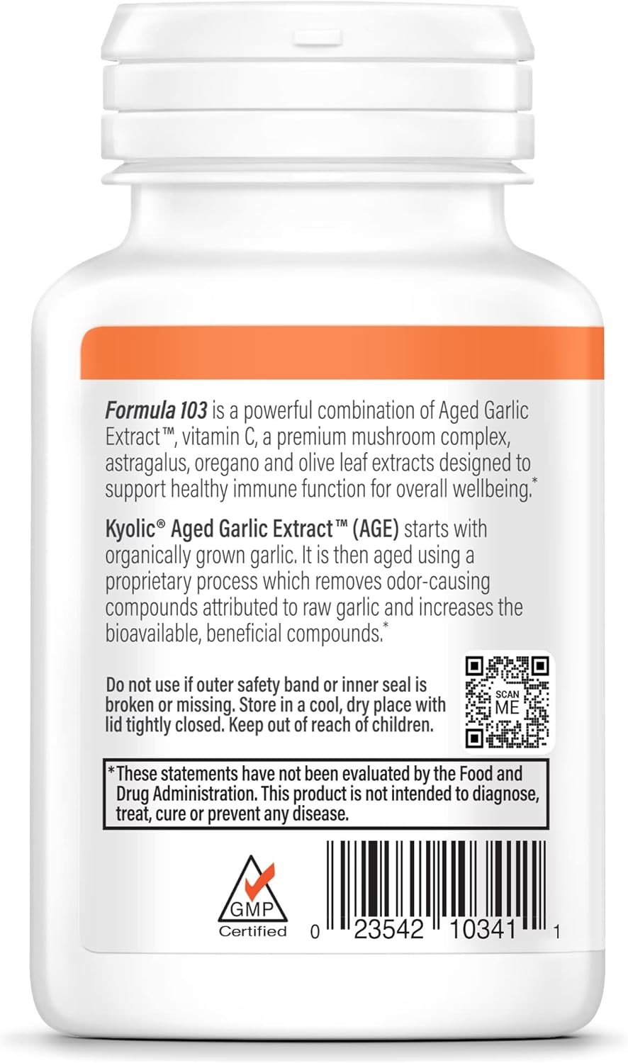 100 Capsules Aged Garlic Extract M362