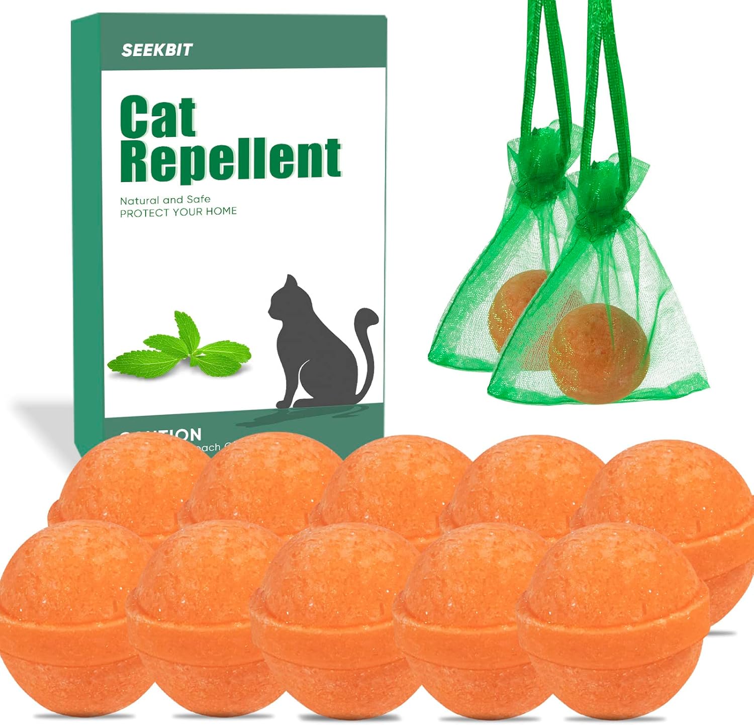 10 Pack Natural Peppermint Oil Cat Deterrent U6715
