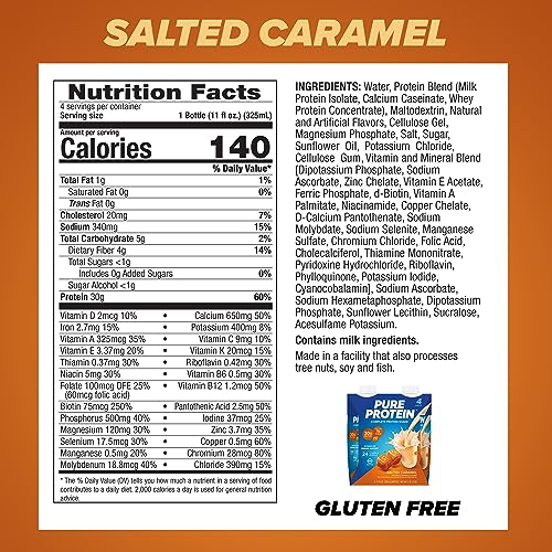 Strawberry Protein Shake, 30g Protein, 11oz Bottles, 12 Pack I4873
