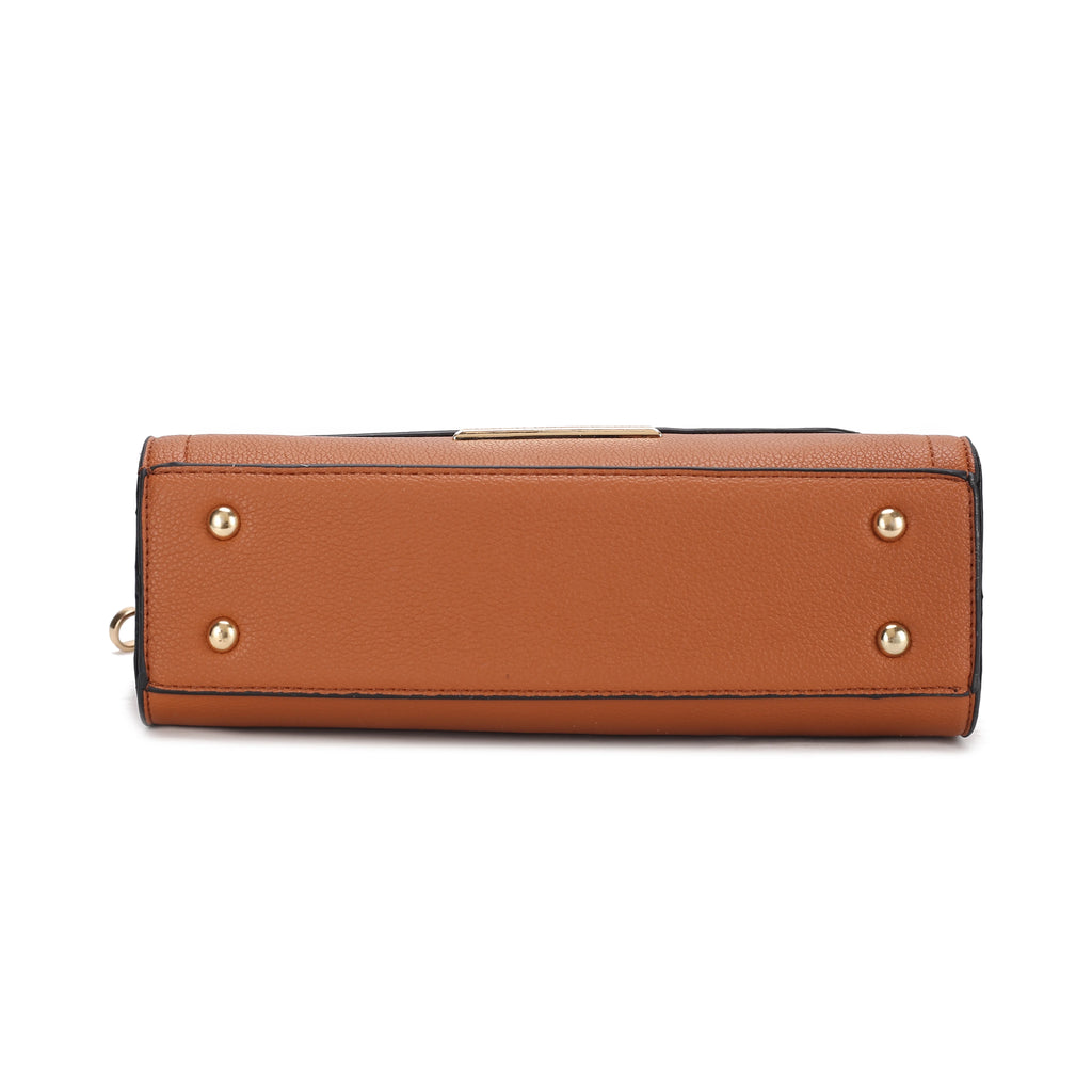 Croco Embossed Vegan Leather Shoulder Bag N2325