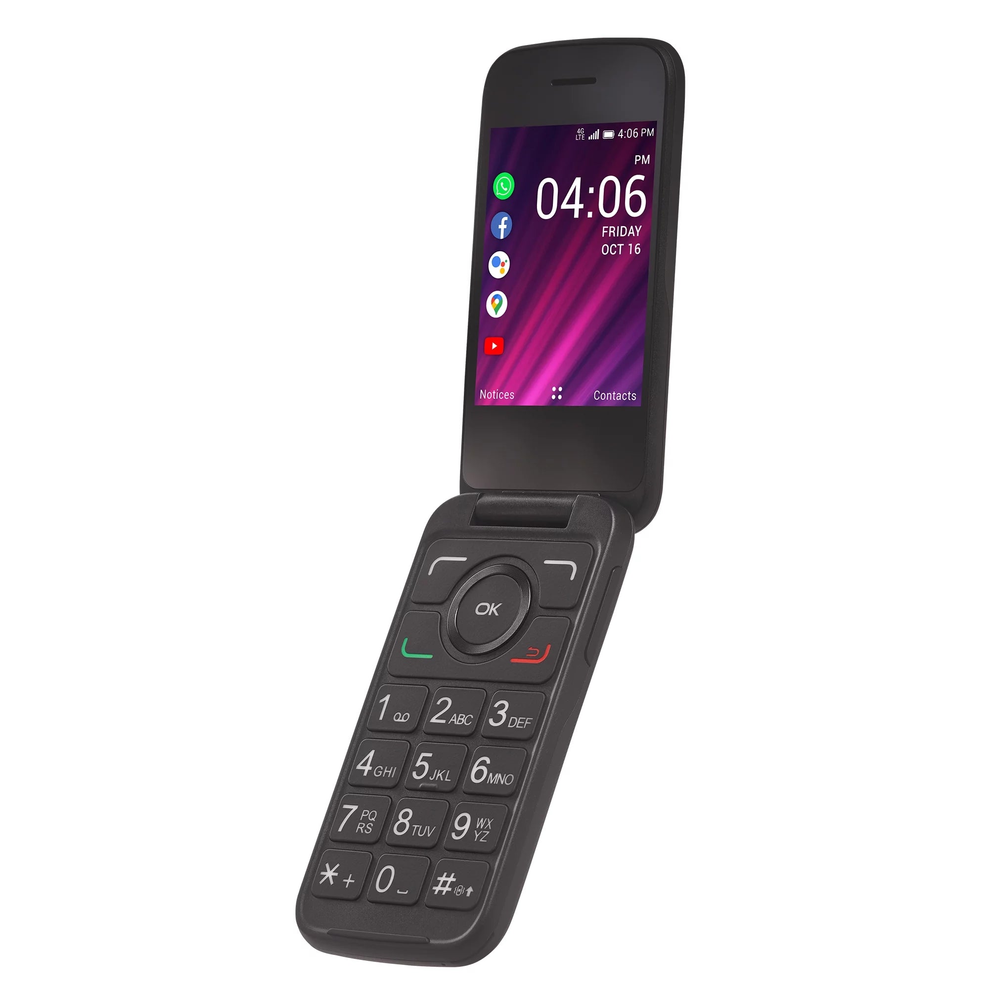 Black Prepaid Flip Phone E89624