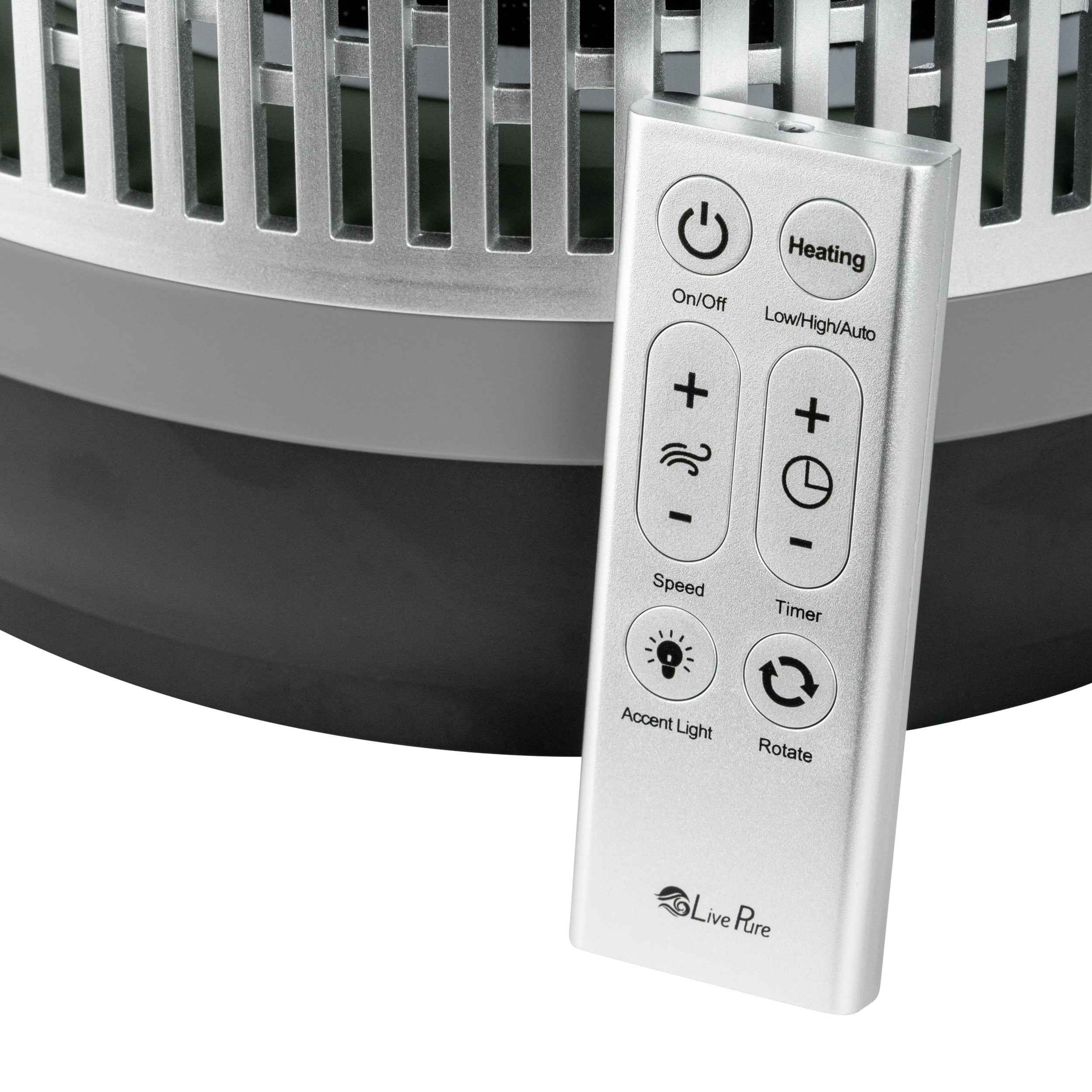 Gray 2 in 1 Air Purifier & Heater with HEPA Filtration C140324