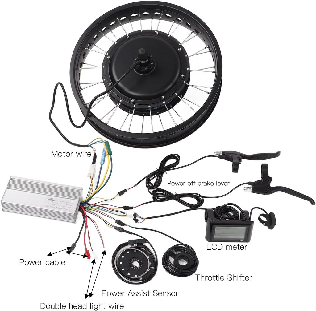 20 Inch 1500W Electric Bike Conversion Kit with Controller E122245