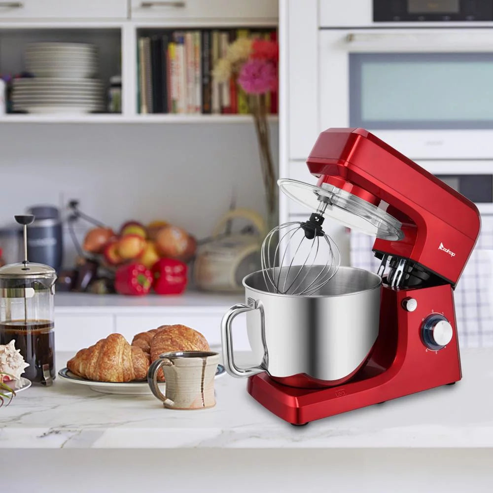 7.5Qt 660 Watts Red Tilt-Head Stand Mixer Z429
