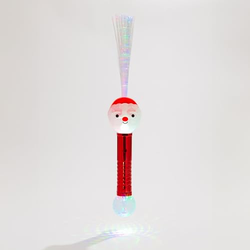 Christmas Fiber Optic Wands Light Up LED Holiday Toy 3 Pack Q844