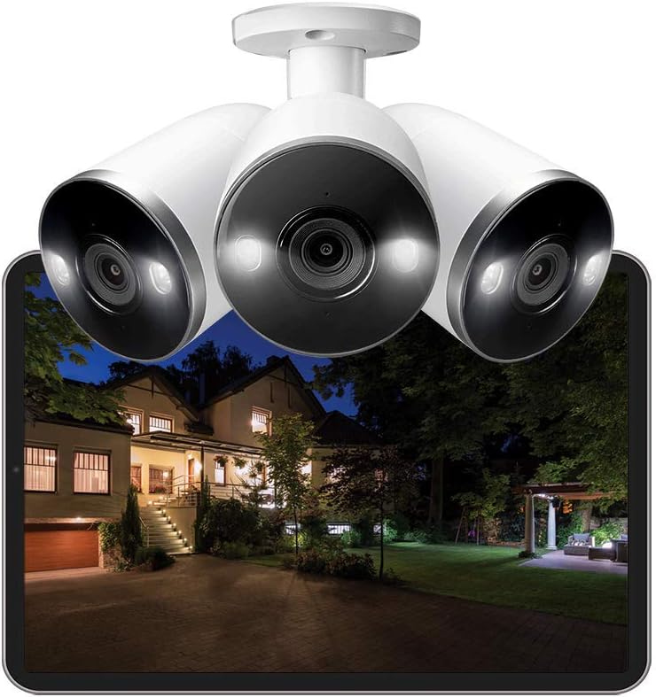 4K Security Camera System, 16-Channel 3TB NVR with 8 Indoor/Outdoor Wired IP POE Metal Cameras D309