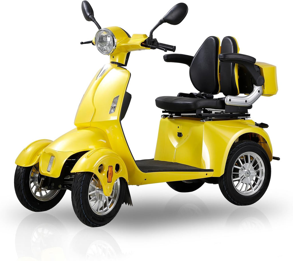Yellow 4 Wheel Mobility Scooter 500lbs Capacity Z771170