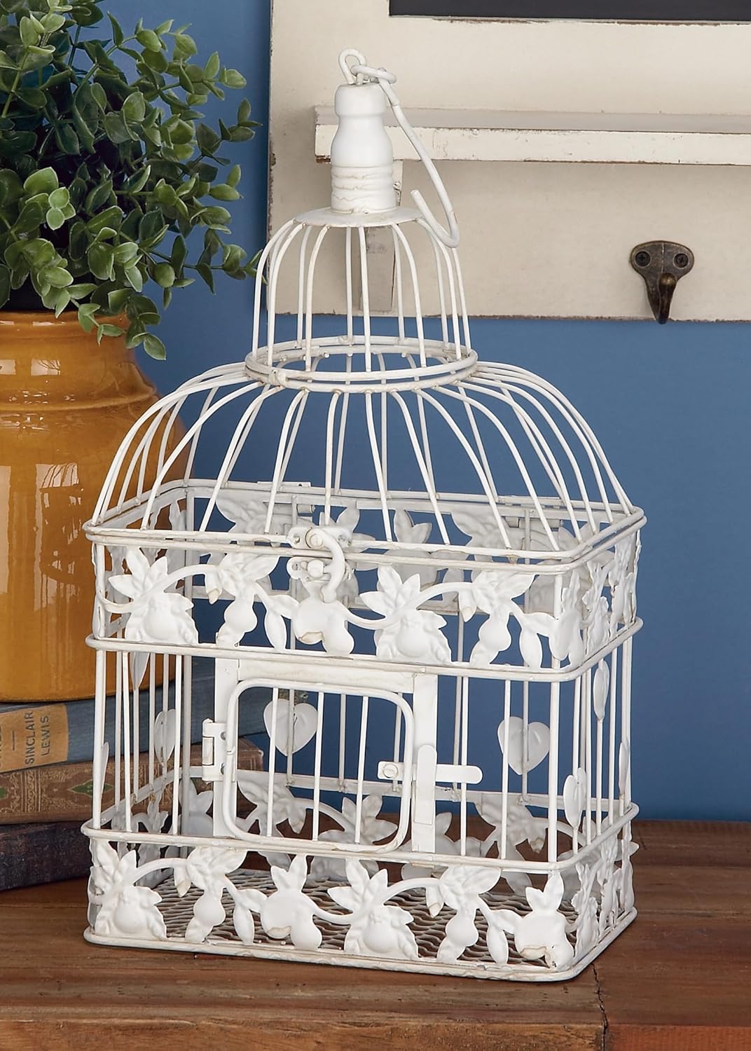 White Metal Birdcage B69511