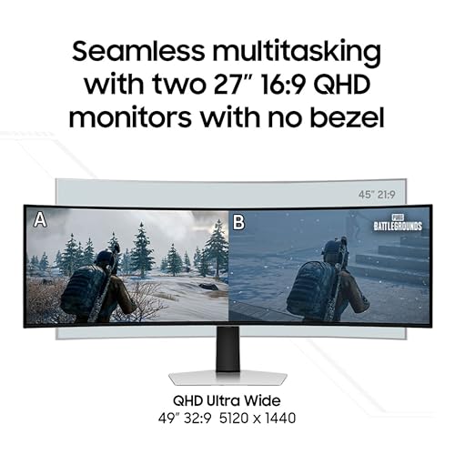 49" Curved OLED Gaming Monitor, 240Hz, 0.03ms, Height Adjustable Stand D623310