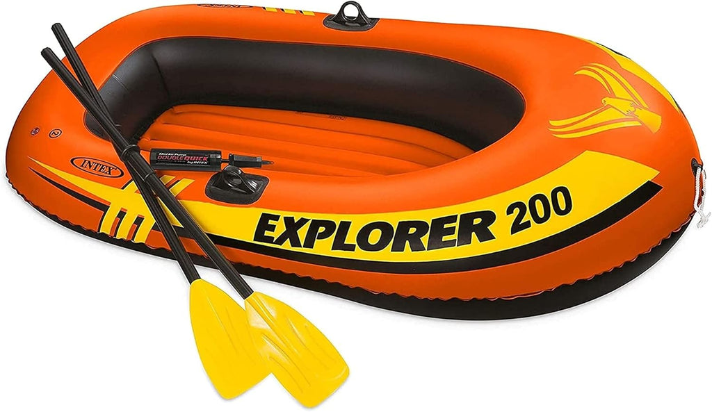 2 Person Inflatable Fishing Boat with Oars Pump Y4186