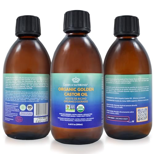 Organic Golden Castor Oil 8.4 oz C5638