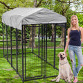 Extra Large Welded Wire Pet Playpen with UV Protection Waterproof Cover and Roof L148