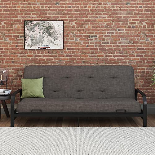 8-Inch Pocket Spring Coil Futon Mattress, Full, Taupe Gray F588651