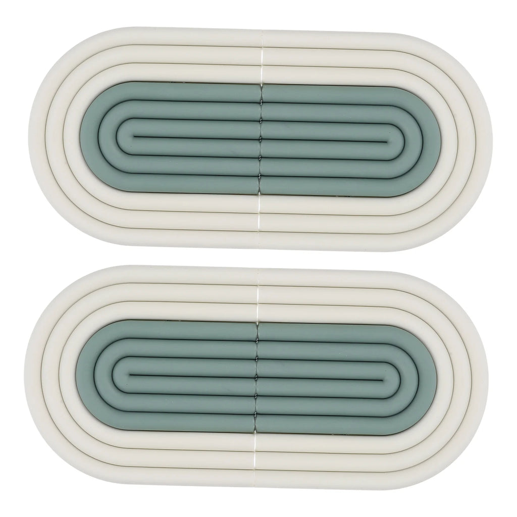 4 Pcs Anti-slip Kitchen Pot Pads Green Z876