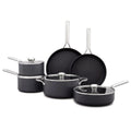 10 Piece Hard Anodized Nonstick Cookware Set, Black N254675