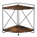2 Tier Corner Shelf, 9.8x9.8x13.1in O996