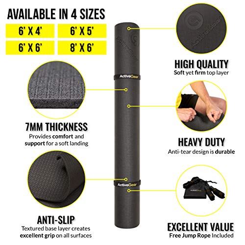 Large Exercise Mat - 6 x 4 ft H864