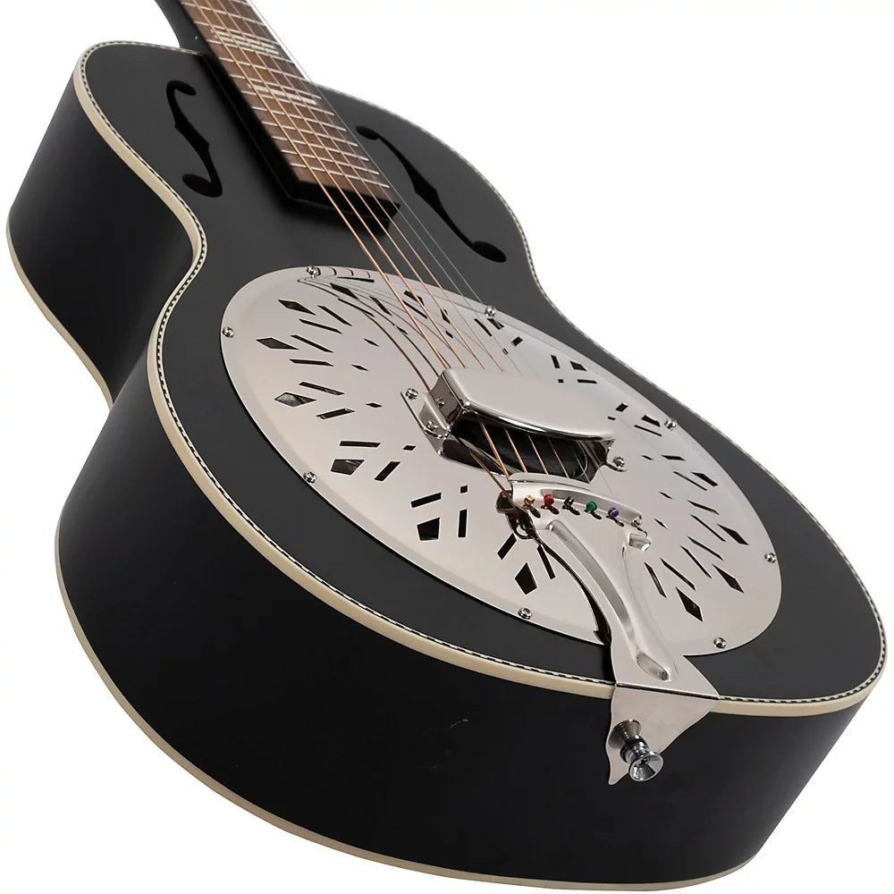 Satin Black Resonator Guitar S823