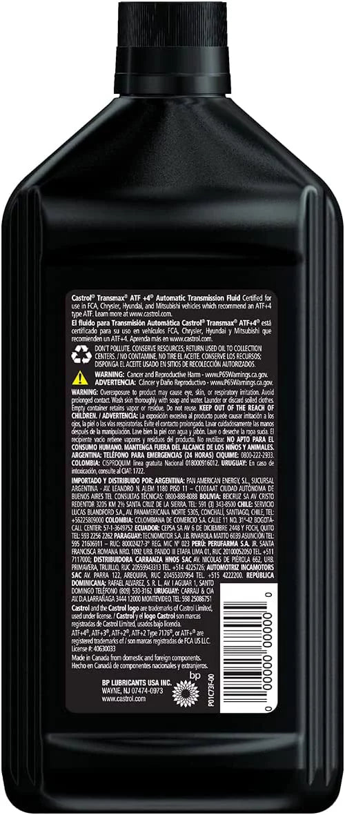 1 Quart Case of 6 Automatic Transmission Fluid R7712