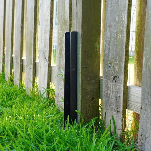 4-Pack 32in Stainless Steel Fence Post Anchor Black J188
