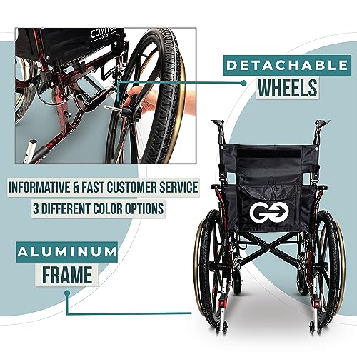 Black 17.5" Seat Width Self Propelled Wheelchair K894896