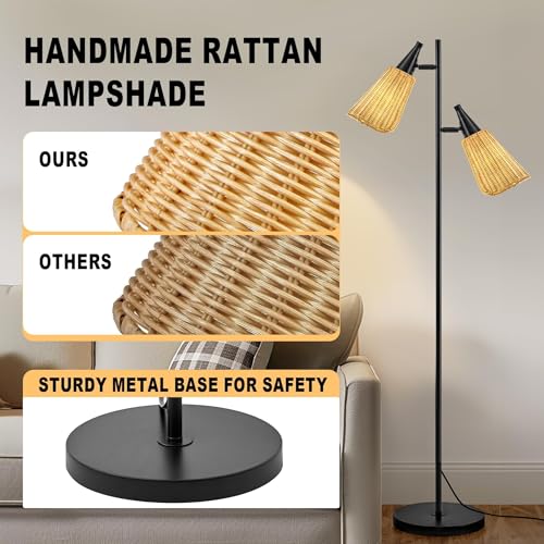 Gold Floor Lamp with Foot Switch Standing Lamp M73422