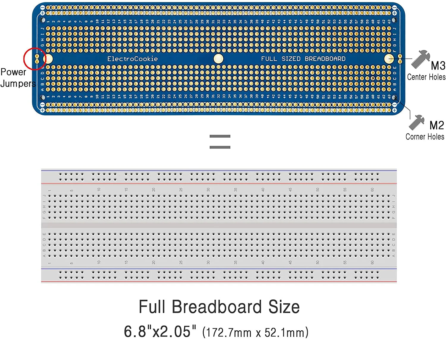 Solderable Breadboard PCB Board T28733