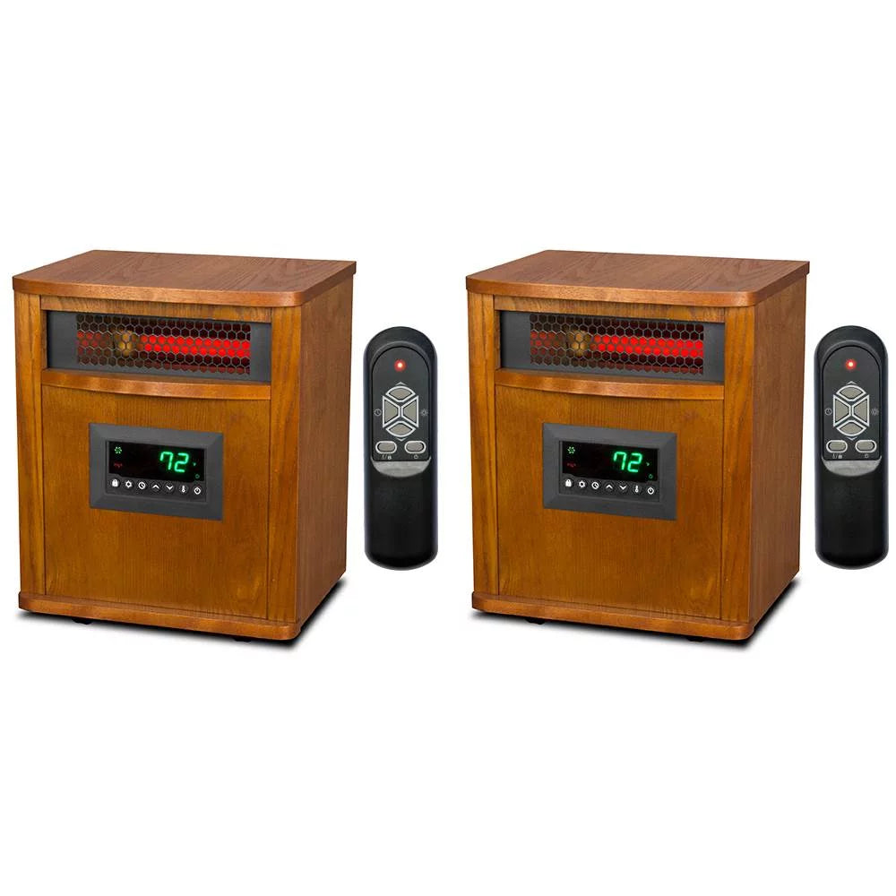 1500W Electric Infrared Quartz Indoor Space Heater (2 Pack) V859