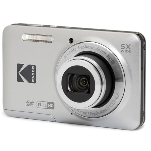 16MP Digital Camera 5X Optical Zoom 28mm Wide Angle 1080P Full HD Video 2.7" LCD (Blue) S128