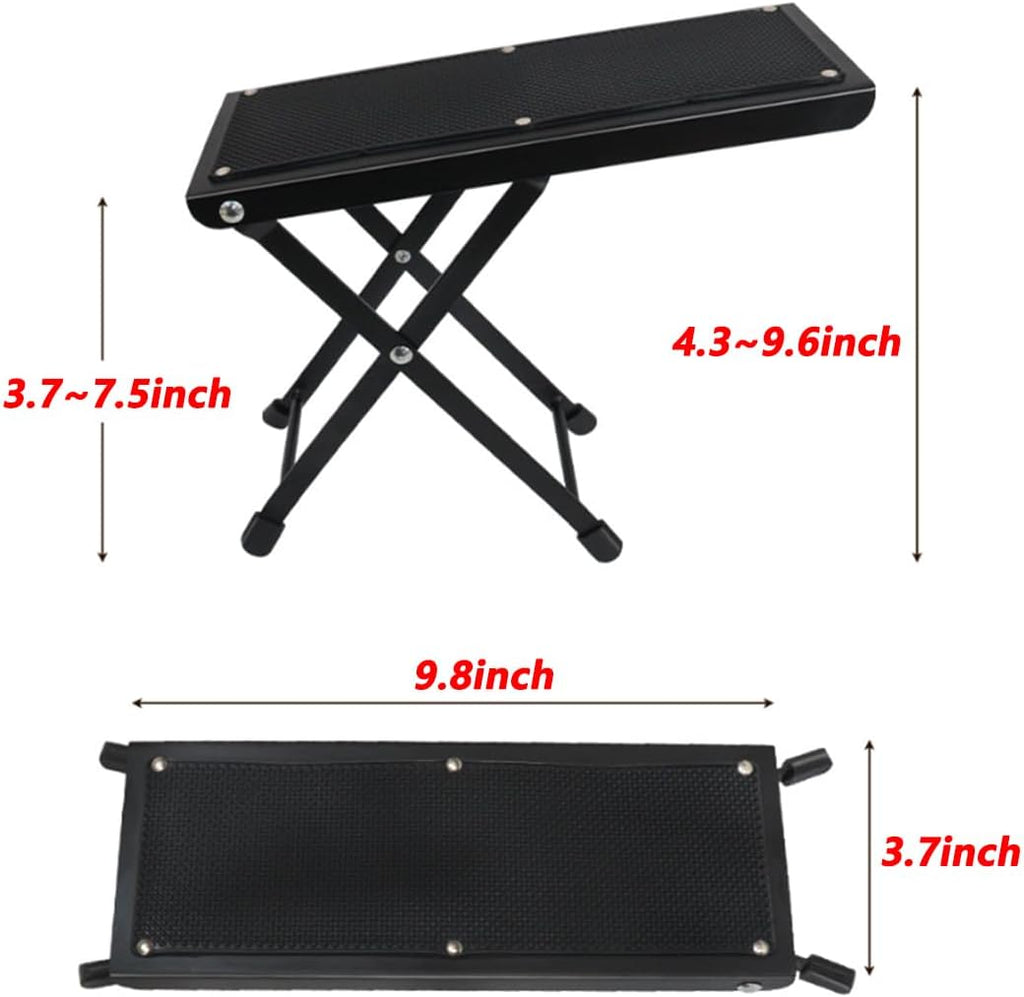 Black 5-9 Inches Height-Adjustable Folding Squatting Stool H144