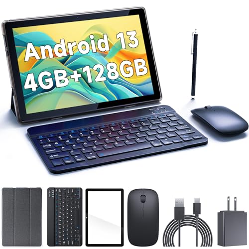 10 Inch 2 in 1 Tablet with Keyboard, 8 GB+128 GB+1 TB, Black L96682