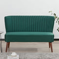 Velvet Gray Armless Accent Chair S9709