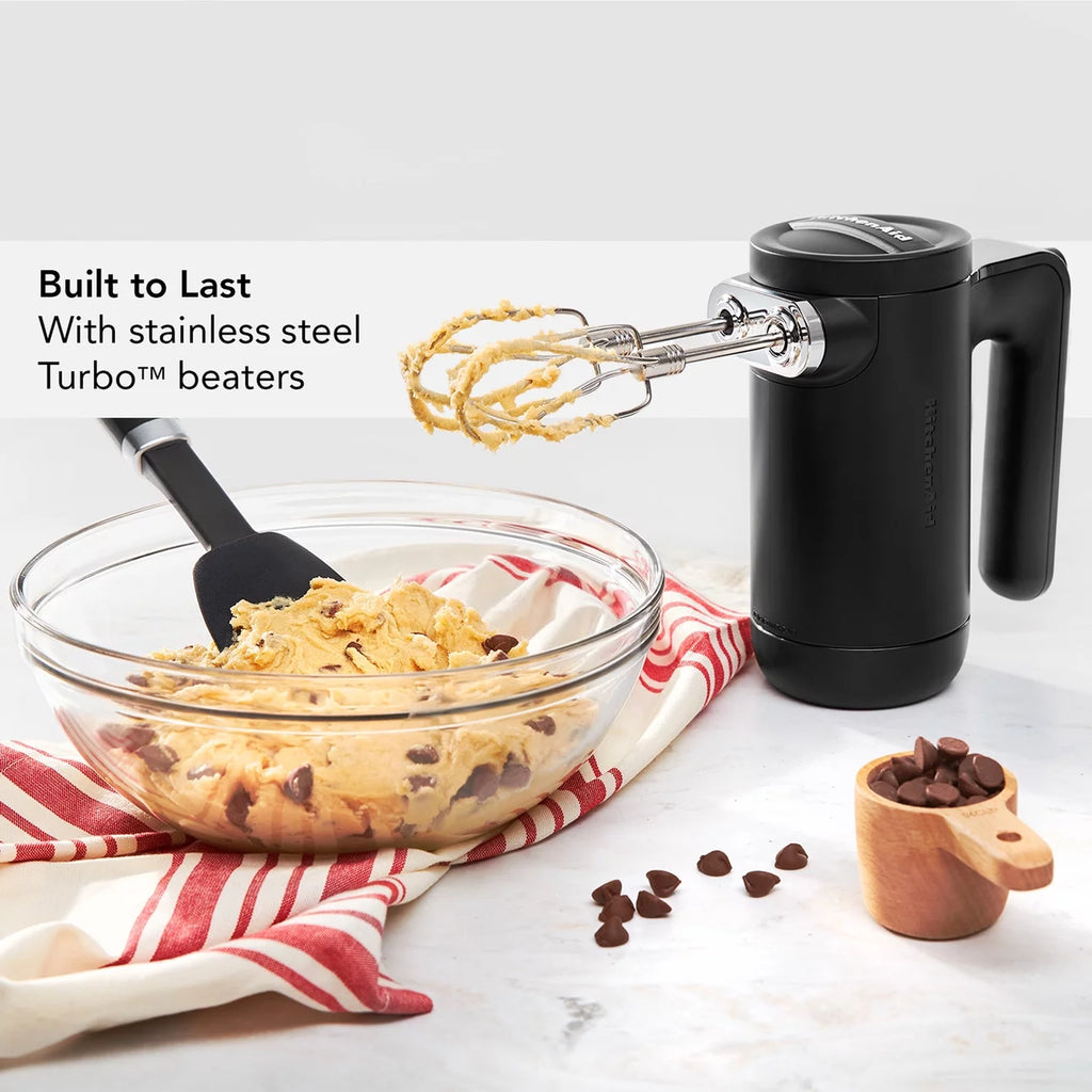 Black Matte Cordless Hand Mixer S524