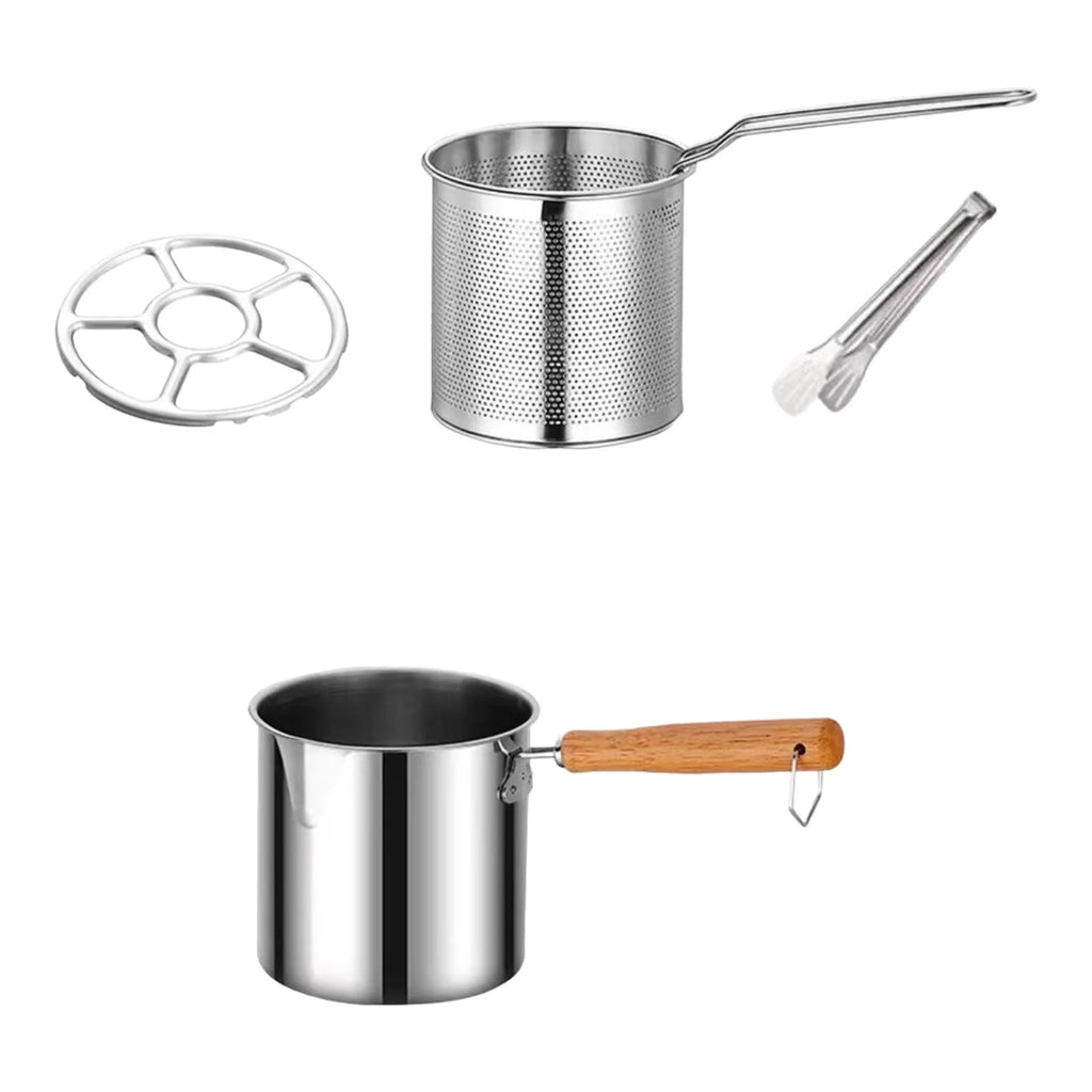 Deep Frying Pot with Strainer Basket with Handle M871