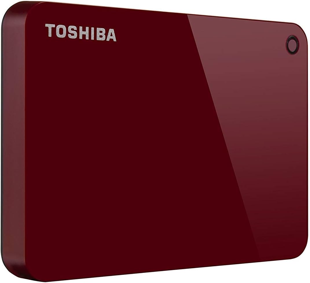 1TB Portable External Hard Drive USB 3.0 Red Y493861