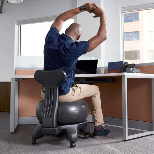 Blue Ergonomic Balance Ball Chair E20747
