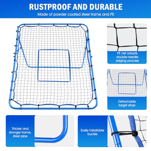 Volleyball Baseball Softball Lacrosse Rebounder Net E5744