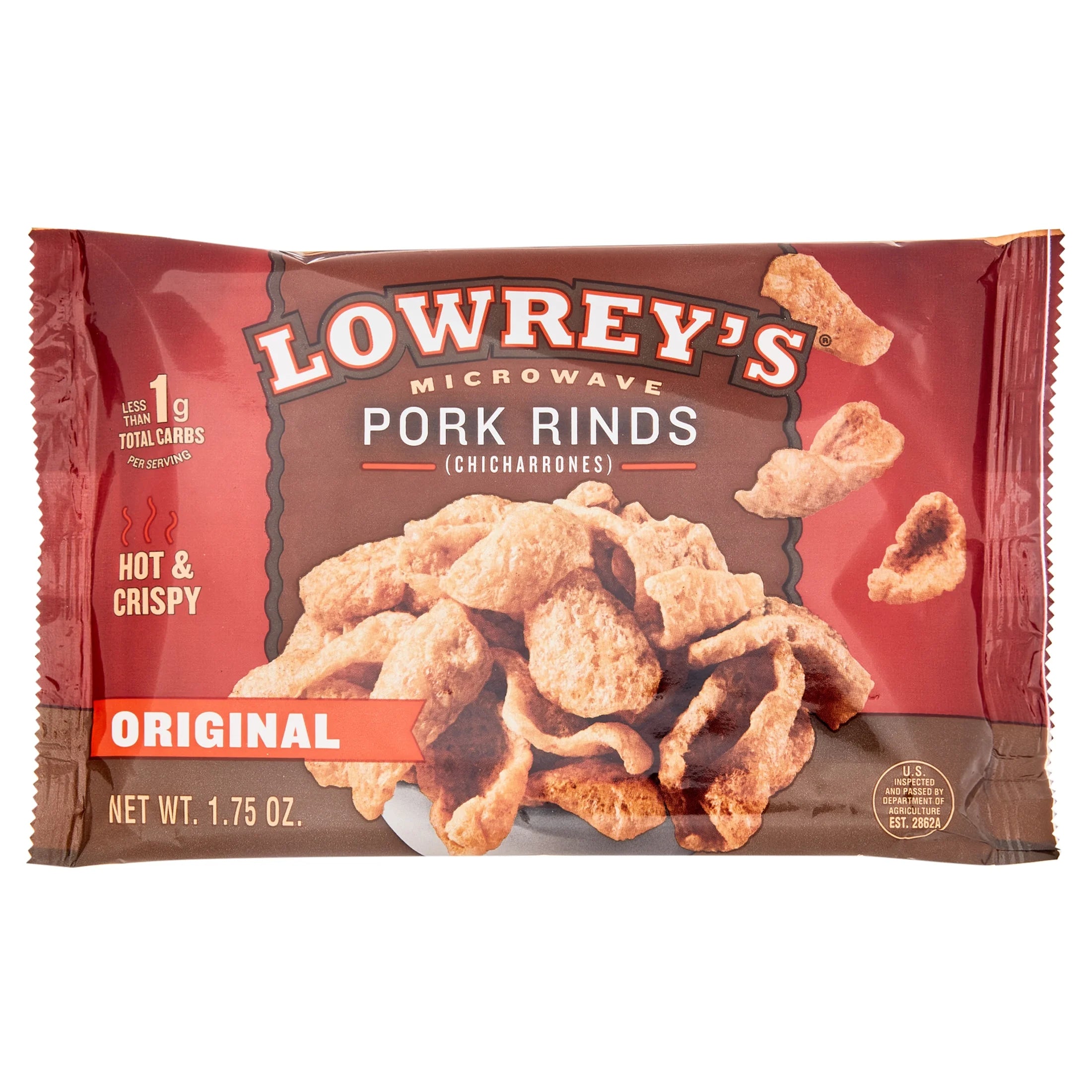 Bacon Curls Microwave Pork Rinds, Original, 1.75 Ounce (Pack of 18) P3161