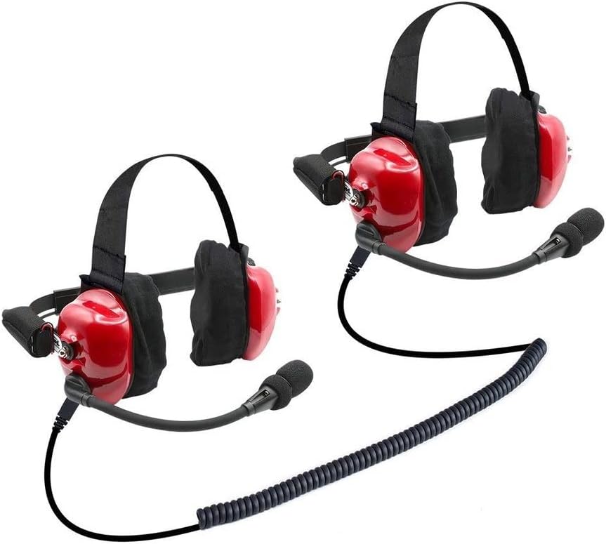 Over The Ear Two Way Headsets with Mic and Cables F26146