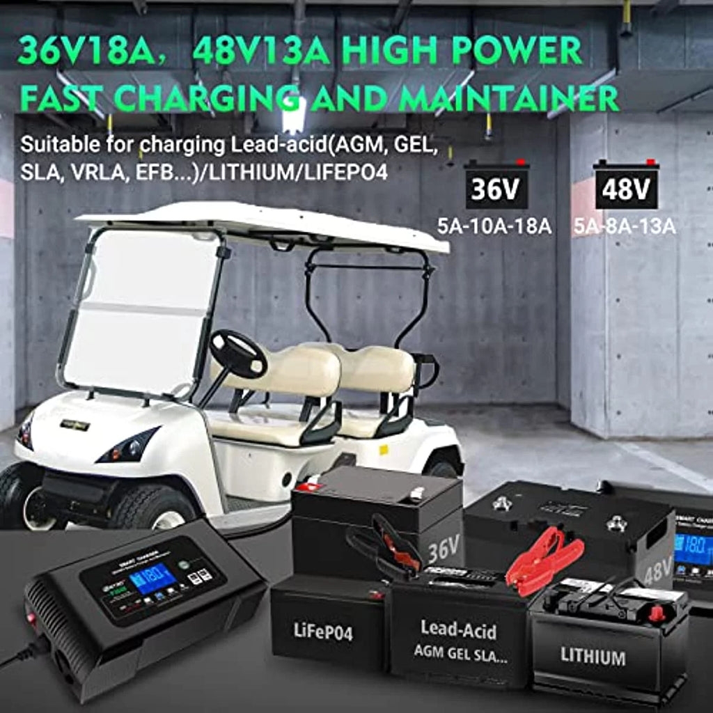 36V 18-Amp and 48V 13-Amp Golf Cart Battery Charger K31434