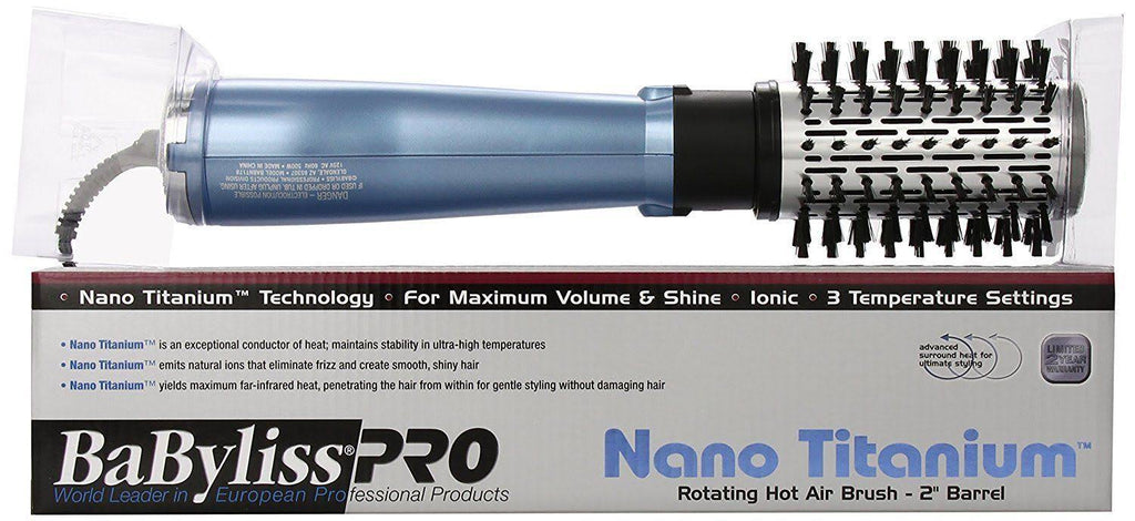 Blue Nano Titanium Rotating Hot Air Brush W2580
