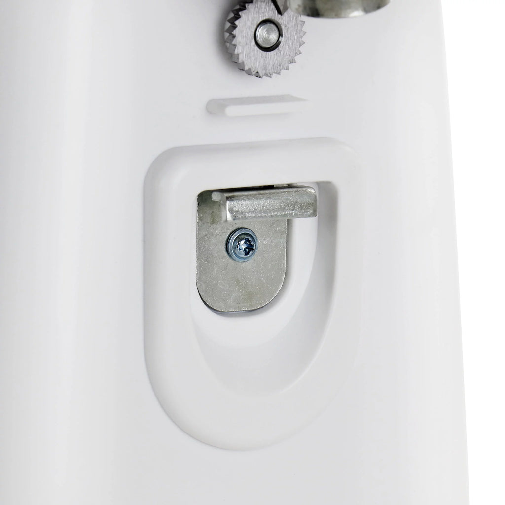 White Electric Can Opener with Knife Sharpener and Bottle Opener T166