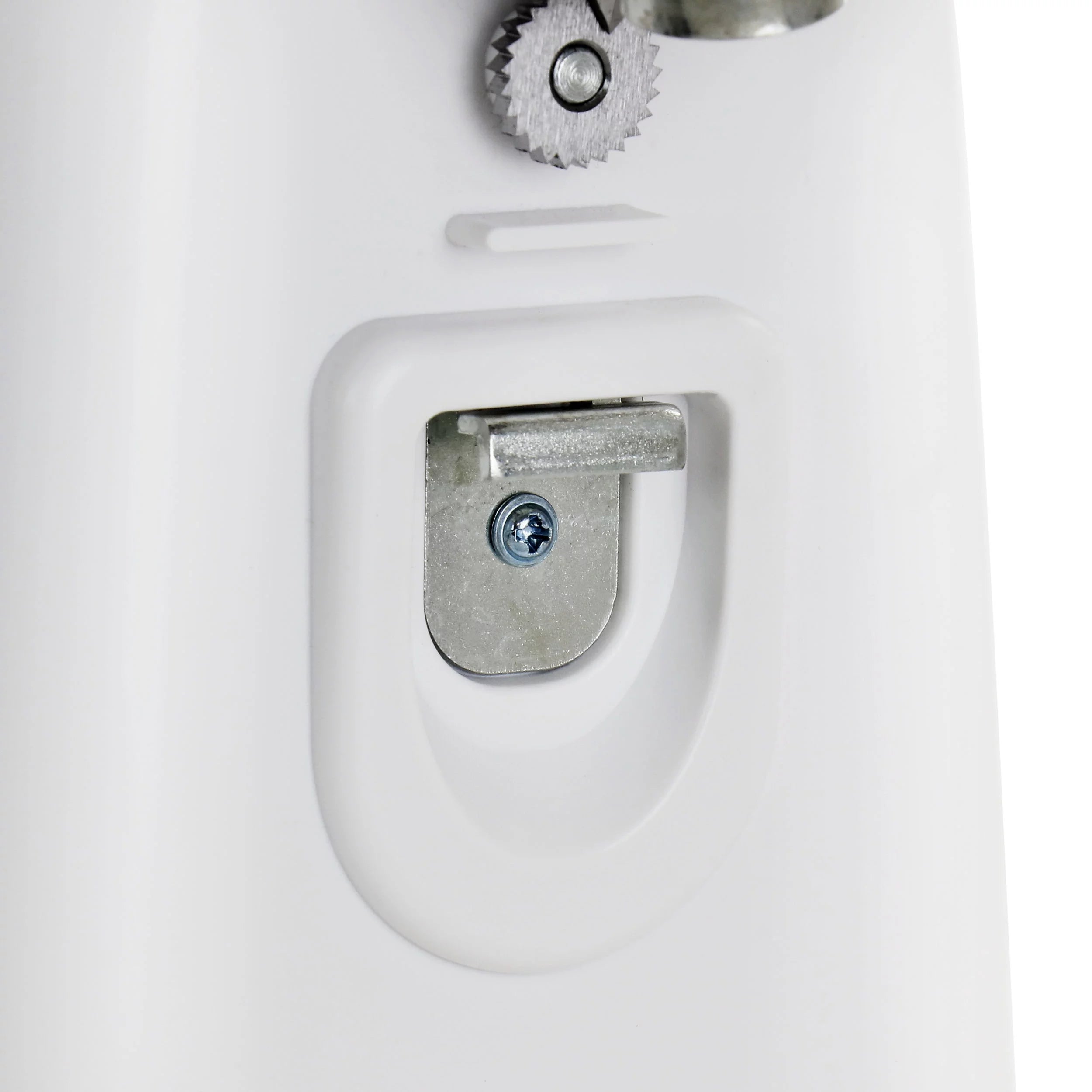 White Electric Can Opener with Knife Sharpener and Bottle Opener T166